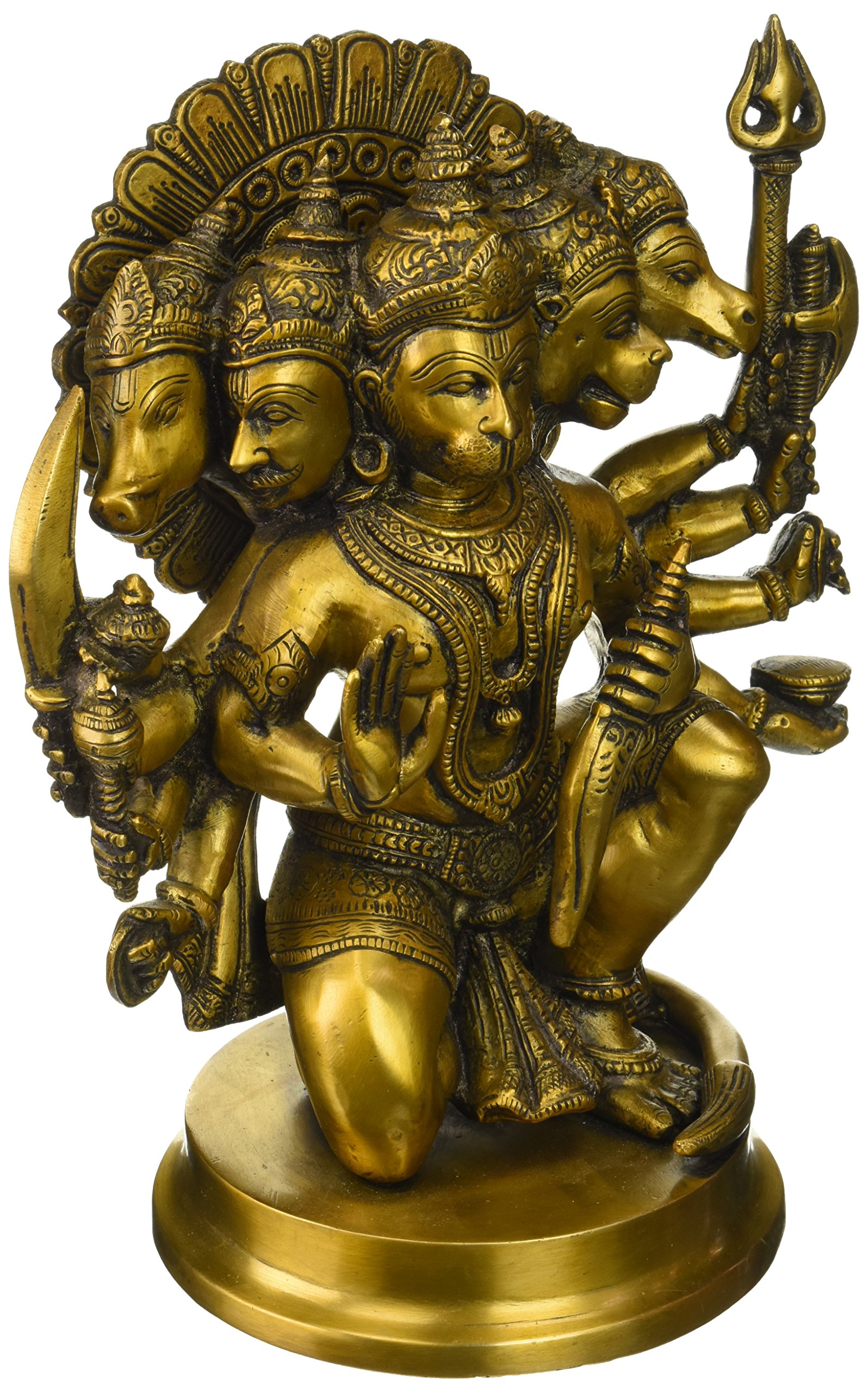 Amazon.co.jp: Panchamukhi Hanuman - 真鍮像 : Home & Kitchen